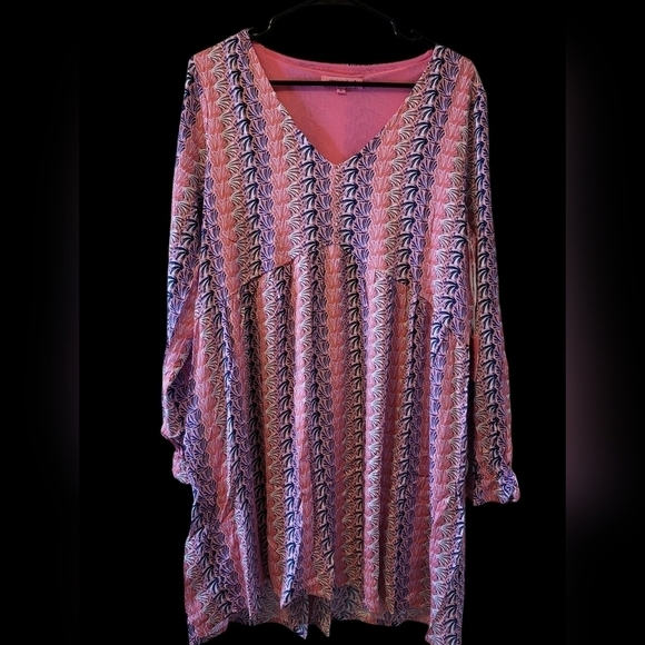 Simply Southern Large  NWT Babydoll scallops dress lined - Picture 7 of 13